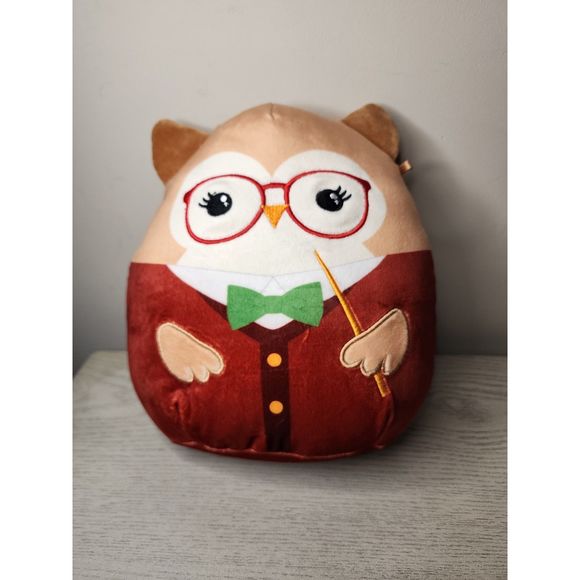 Squishmallow Jaydelle the Owl with glasses Back to School - Picture 1 of 4